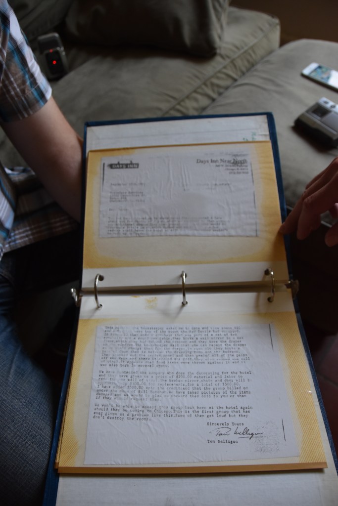 Day's Inn letter to The Red Devils